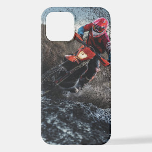 Dirt bike berijder werkkussen iPhone 12 hoesje