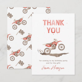 Dirt Bike Birthday - Bedankt voor je kaart | Bike 