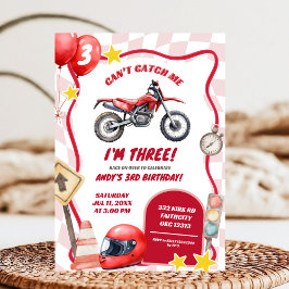 Dirt Bike Birthday Invitation Kaart