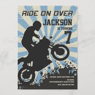 Dirt Bike Birthday Invitation / Motocross / Sport Kaart