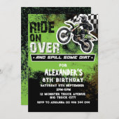 Dirt Bike Boy Green 2e 3e 4e 6e 7e 8e 9e Kaart (Voorkant / Achterkant)