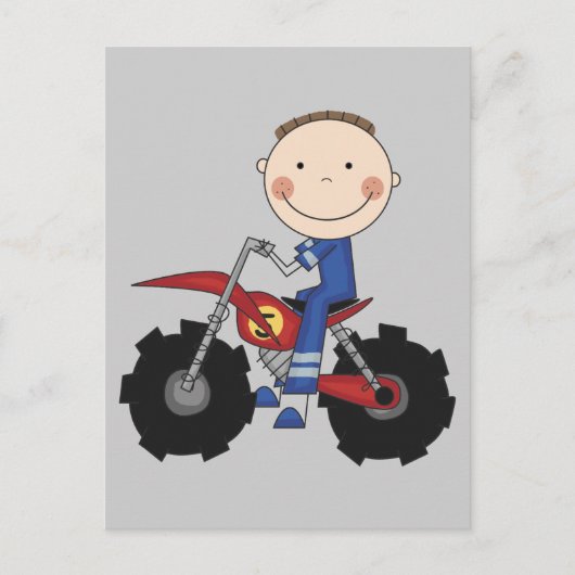 Dirt Bike - Boy Tshirts en Gifts Briefkaart (Voorkant)