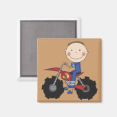 Dirt Bike - Boy Tshirts en Gifts Magneet (Voorkant / Achterkant)