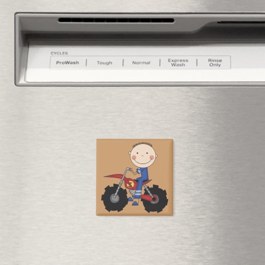 Dirt Bike - Boy Tshirts en Gifts Magneet (Insitu (Vaatwasser))