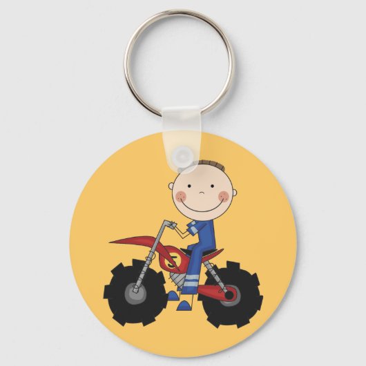 Dirt Bike - Boy Tshirts en Gifts Sleutelhanger (Voorkant)