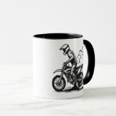Dirt Bike Burn-out Mok (Voorkant rechts)