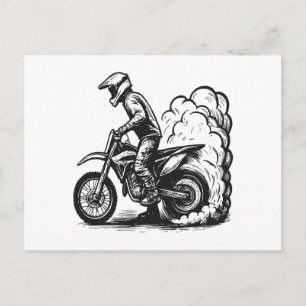 Dirt Bike Burnout  Feestdagenkaart
