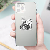 Dirt Bike Burnout  Sticker (Telefoon)