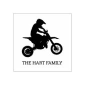 Dirt Bike Custom Naam Motorcross Rubberstempel (Afrduk)
