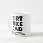 Dirt Bike Dad Funny Motocross Mok of Travel Mug (Voorkant links)