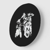 Dirt Bike Dad Motocross Motorcycle Biker Vader Grote Klok (Hoek)