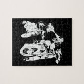 Dirt Bike Dad Motocross Motorcycle Biker Vader Legpuzzel (Horizontaal)