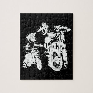 Dirt Bike Dad Motocross Motorcycle Biker Vader Legpuzzel