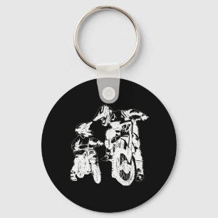 Dirt Bike Dad Motocross Motorcycle Biker Vader Sleutelhanger