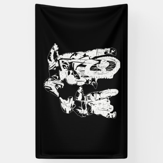 Dirt Bike Dad Motocross Motorcycle Biker Vader Spandoek (Verticaal)