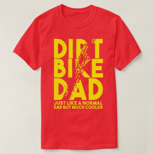 Dirt Bike Dads Motocross-motorist T-shirt (Design voorkant)