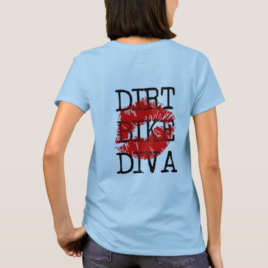 Dirt Bike Diva Motocross T-Shirt (Achterkant)