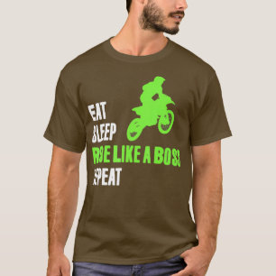 Dirt Bike Eat Slaap Motorcross Supercross Enduro T-shirt