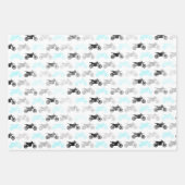 Dirt Bike en Chevron Wrapping Paper (Voorkant)