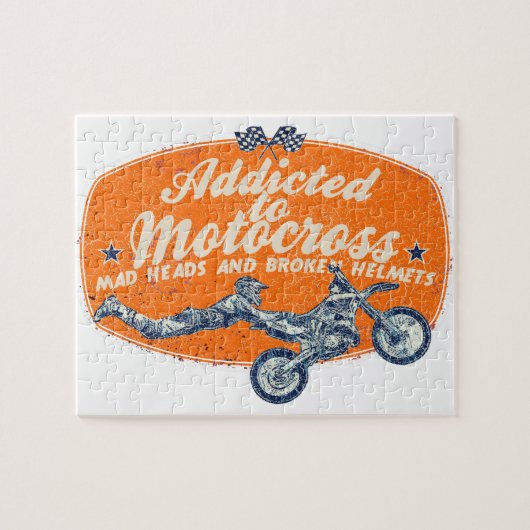 Dirt bike extreem legpuzzel (Horizontaal)