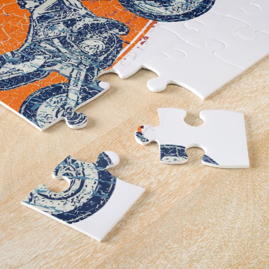 Dirt bike extreem legpuzzel (Zijkant)