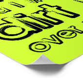 Dirt Bike Fingers Funny Motocross-Poster Poster (Hoek)