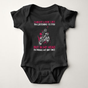 Dirt Bike Freestyle Extreme Sports Motor Race Girl Romper