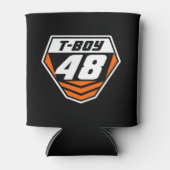 Dirt Bike Front Number Bord: Sinaasappel - Light N Blikjeskoeler (Voorkant)