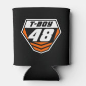 Dirt Bike Front Number Bord: Sinaasappel - Light N Blikjeskoeler (Achterkant)