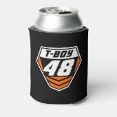 Dirt Bike Front Number Bord: Sinaasappel - Light N Blikjeskoeler (Blikje Achterkant)