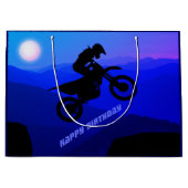 Dirt Bike Full Moon Night Ride Motocross Groot Cadeauzakje (Voorkant)
