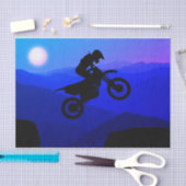Dirt Bike Full Moon Night Ride Motocross Tissuepapier (Craft)