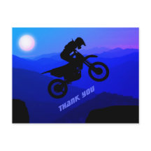 Dirt Bike Full Moon Night Ride Motorcross Bedankt