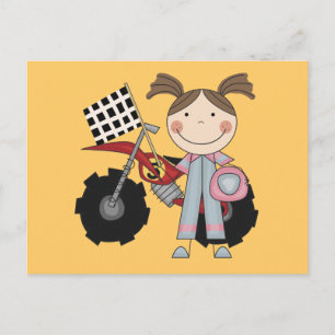 Dirt Bike - Girl T-shirts en Gifts Briefkaart