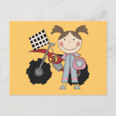 Dirt Bike - Girl T-shirts en Gifts Briefkaart (Voorkant)