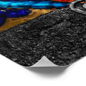 Dirt Bike Graffiti Urban Street Art Poster (Hoek)