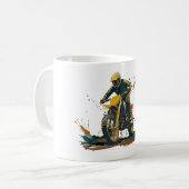 Dirt Bike Graphic Coffee Mug Koffiemok (Voorkant links)