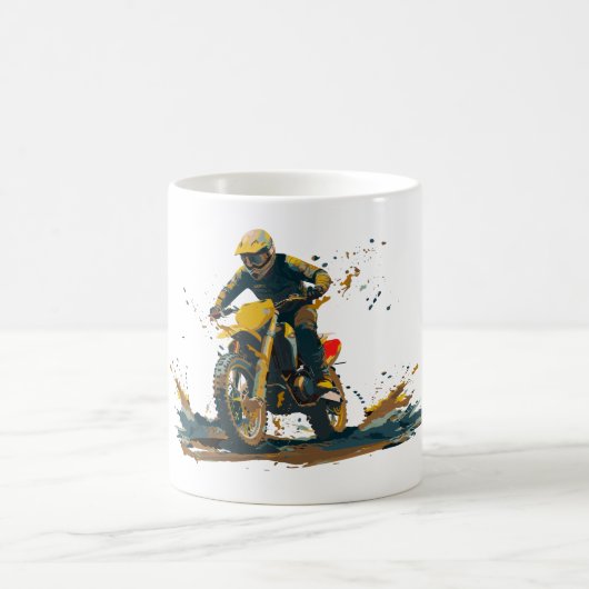 Dirt Bike Graphic Coffee Mug Koffiemok (Center)