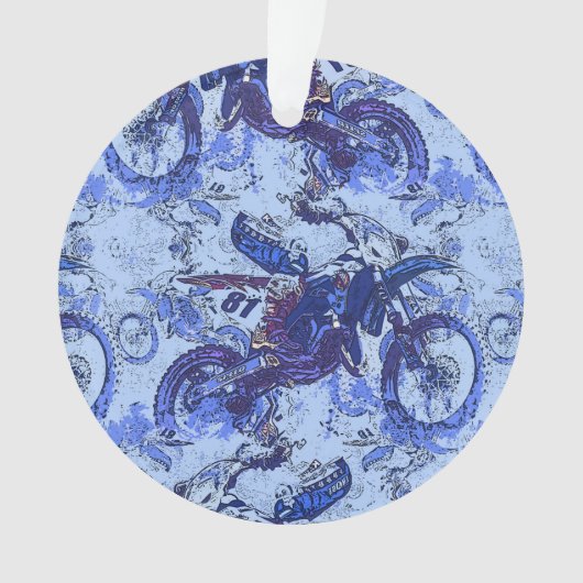 Dirt-Bike Heaven - Motocross Racers Ornament (voorkant)