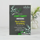 Dirt bike joint kaart (Staand voorkant)