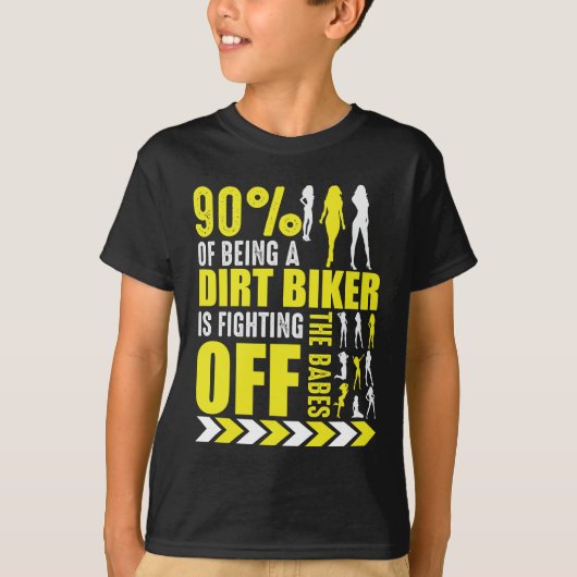 Dirt Bike Joke Funny Motocross Biker Poser T-shirt (Voorkant)