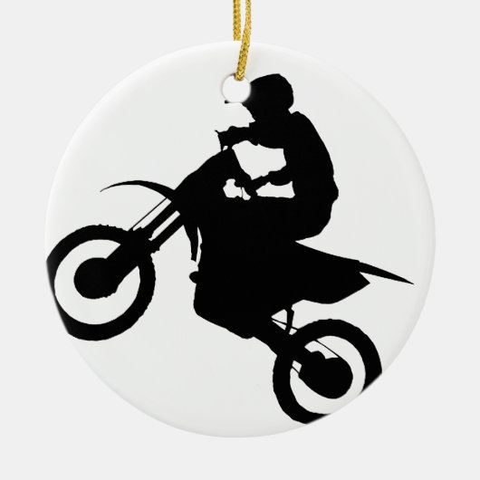 DIRT BIKE KERAMISCH ORNAMENT (Voorkant)