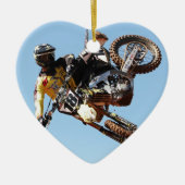 Dirt bike keramisch ornament (Voorkant)