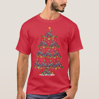 Dirt Bike Lover Xmas Matching Santa Dirt Bike Chri T-shirt