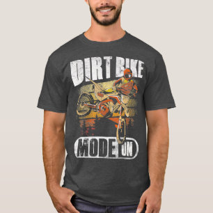 Dirt Bike Mode op Supercross Motorcross Vuil T-shirt