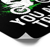 Dirt Bike Motocross als Dirt niet tegen je aanvech Poster (Hoek)