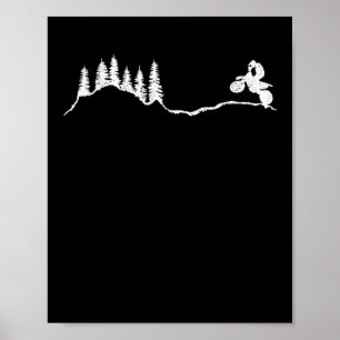 Dirt Bike Motocross Biker Funny Enduro Motorcycle Poster