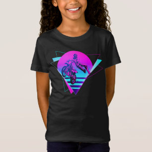 Dirt Bike Motocross Dirt Bike Vaporwave T-shirt