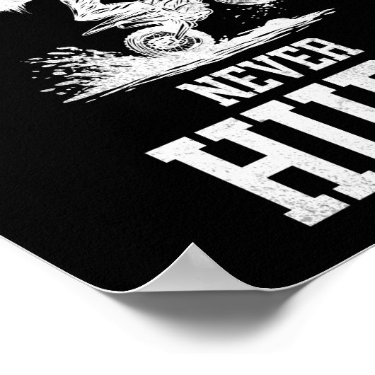 Dirt Bike Motocross een beetje vuil nooit hurt Poster (Hoek)