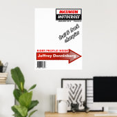 Dirt Bike Motocross Hoesje Poster (Thuiskantoor)